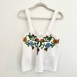 PIPER by Townsen cotton floral embroidered top